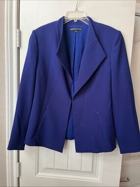 Preston & York Women's Cobalt Blue Tailored Blazer